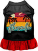 Custom Retro Beach Sunset Pet Dress