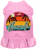Custom Retro Beach Sunset Pet Dress