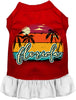 Custom Retro Beach Sunset Pet Dress