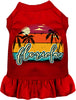Custom Retro Beach Sunset Pet Dress