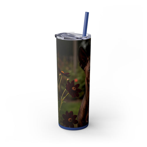 Skinny Tumbler with Straw – 20 oz Stainless Steel Cup
