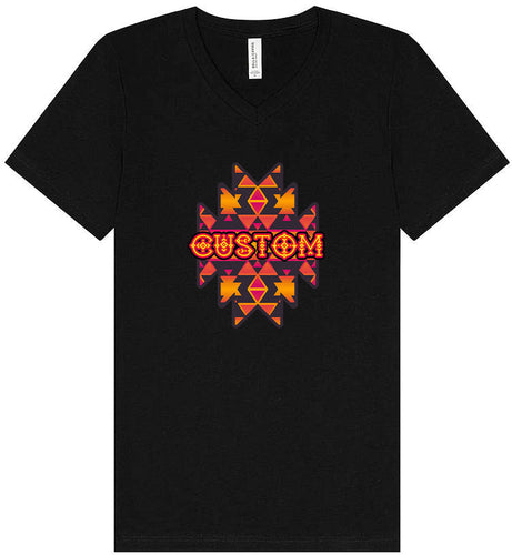 Custom Navajo Tribal Unisex V-Neck Shirt