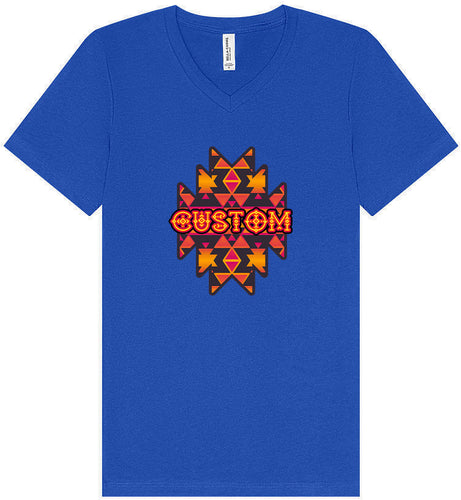 Custom Navajo Tribal Unisex V-Neck Shirt