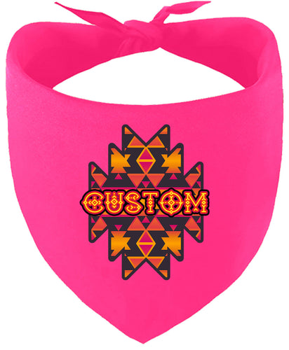 Custom Navajo Tribal Pet Bandana