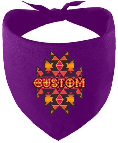 Custom Navajo Tribal Pet Bandana