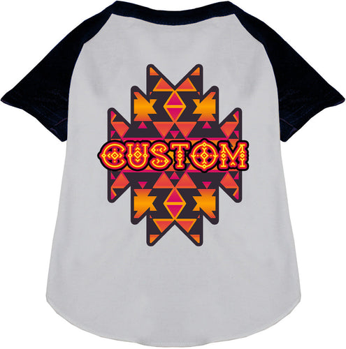 Custom Navajo Tribal Pet Raglan Shirts