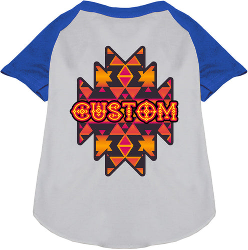 Custom Navajo Tribal Pet Raglan Shirts