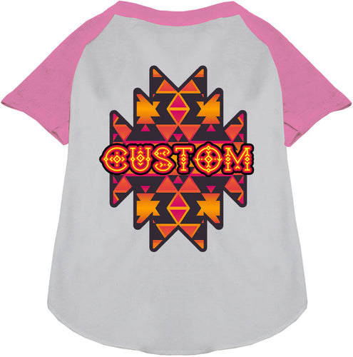 Custom Navajo Tribal Pet Raglan Shirts