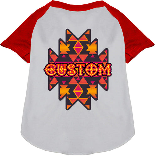 Custom Navajo Tribal Pet Raglan Shirts
