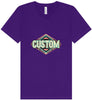 Custom Peach Aztec Unisex V-Neck Shirt