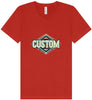 Custom Peach Aztec Unisex V-Neck Shirt