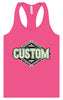 Custom Peach Aztec Women's Racerback Tank