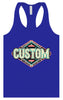 Custom Peach Aztec Women's Racerback Tank