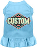 Custom Peach Aztec Pet Dress