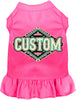 Custom Peach Aztec Pet Dress