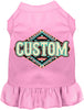 Custom Peach Aztec Pet Dress