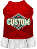 Custom Peach Aztec Pet Dress