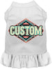 Custom Peach Aztec Pet Dress