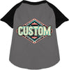 Custom Peach Aztec Pet Raglan Shirts