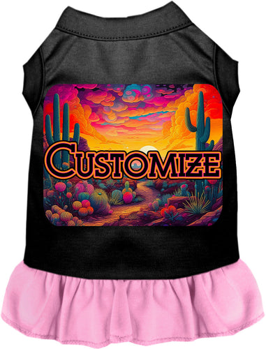 Custom Neon Desert Pet Dress