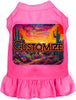 Custom Neon Desert Pet Dress