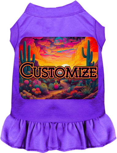 Custom Neon Desert Pet Dress
