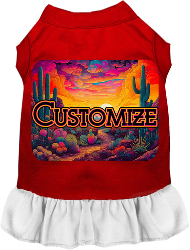 Custom Neon Desert Pet Dress