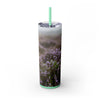 Skinny Tumbler with Straw – 20 oz Stainless Steel Cup
