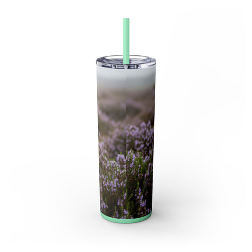 Skinny Tumbler with Straw – 20 oz Stainless Steel Cup