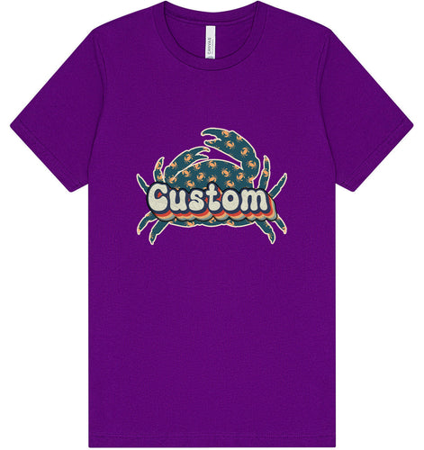 Custom Retro Crabs Adult Bella Canvas Shirt