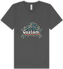Custom Retro Crabs Unisex V-Neck Shirt