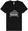 Custom Retro Crabs Unisex V-Neck Shirt
