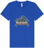 Custom Retro Crabs Unisex V-Neck Shirt