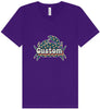 Custom Retro Crabs Unisex V-Neck Shirt