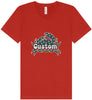Custom Retro Crabs Unisex V-Neck Shirt