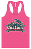Custom Retro Crabs Women's Racerback Tank
