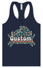 Custom Retro Crabs Women's Racerback Tank