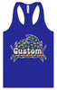 Custom Retro Crabs Women's Racerback Tank