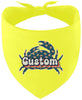 Custom Retro Crabs Pet Bandana
