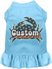 Custom Retro Crabs Pet Dress