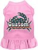 Custom Retro Crabs Pet Dress