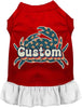 Custom Retro Crabs Pet Dress