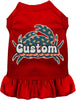 Custom Retro Crabs Pet Dress