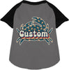 Custom Retro Crabs Pet Raglan Shirts
