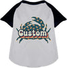 Custom Retro Crabs Pet Raglan Shirts