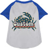 Custom Retro Crabs Pet Raglan Shirts
