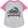 Custom Retro Crabs Pet Raglan Shirts