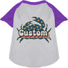 Custom Retro Crabs Pet Raglan Shirts