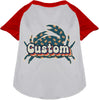 Custom Retro Crabs Pet Raglan Shirts