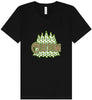 Custom Woodland Trees Unisex V-Neck Shirt